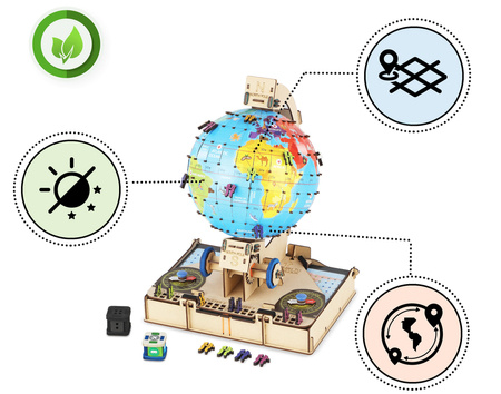 Smartivity Drewniane Mechaniczne Puzzle 3D - Globus