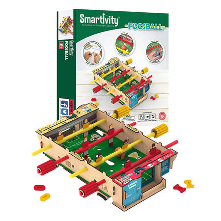 Smartivity Drewniane Mechaniczne Puzzle 3D - Piłkarzyki