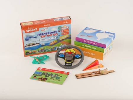 Smartivity Drewniane Mechaniczne Puzzle 3D - Zestaw Transport on the Go