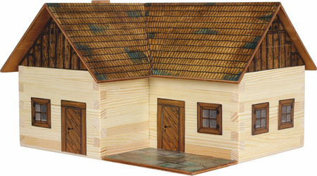 Walachia Składany Drewniany Model 3D - Samotny Dom